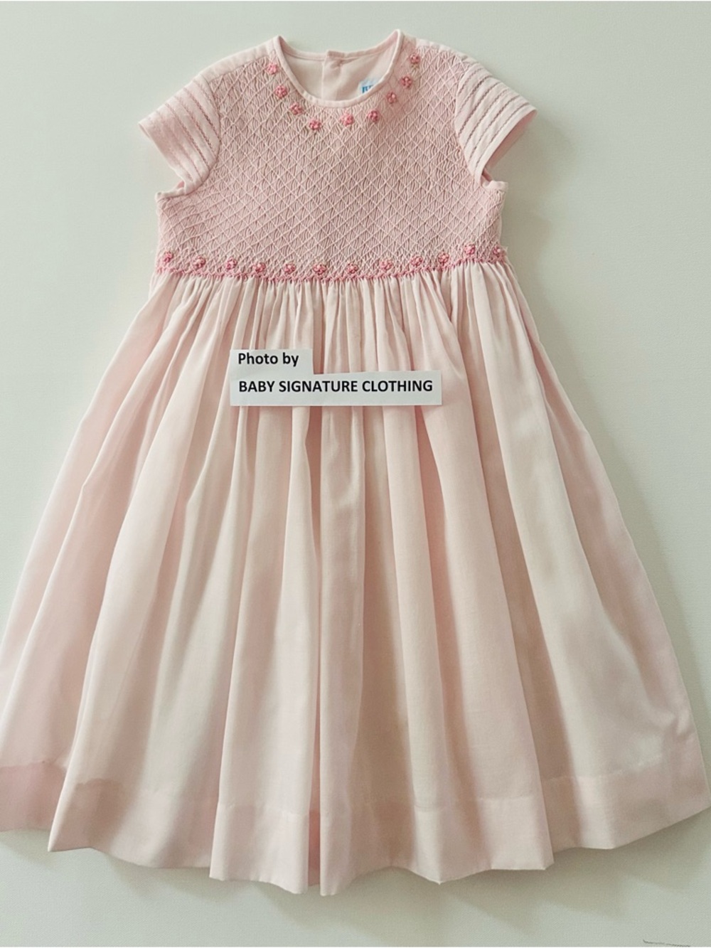 Luli & Me 4T Light Pink Smocked Party Dress Special Occasion Wedding